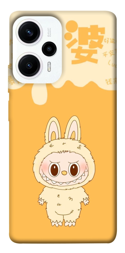 Чехол Yellow labubu для Xiaomi Poco F5