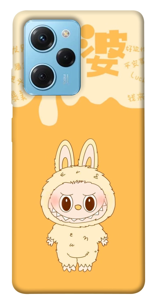 Чехол Yellow labubu для Xiaomi Poco X5 Pro 5G