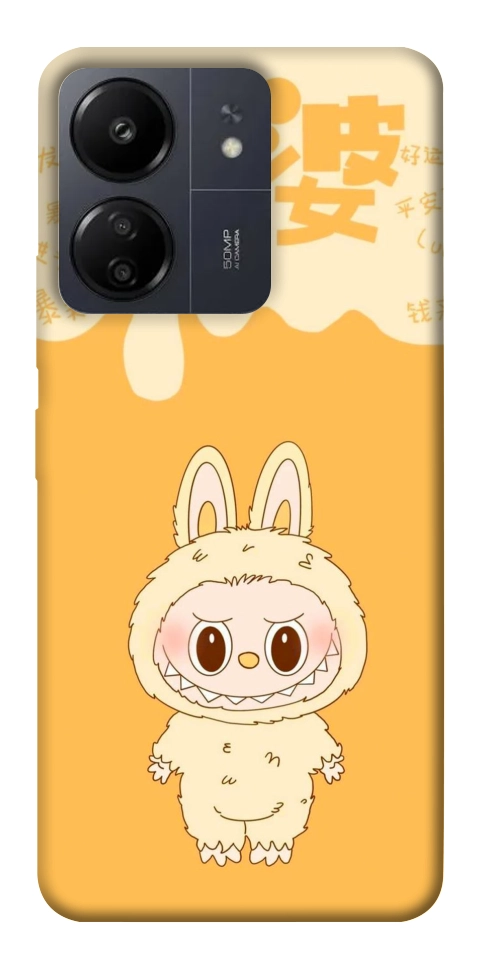 Чохол Yellow labubu для Xiaomi Redmi 13C