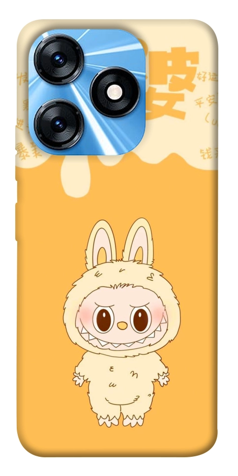 Чохол Yellow labubu для TECNO Spark 10