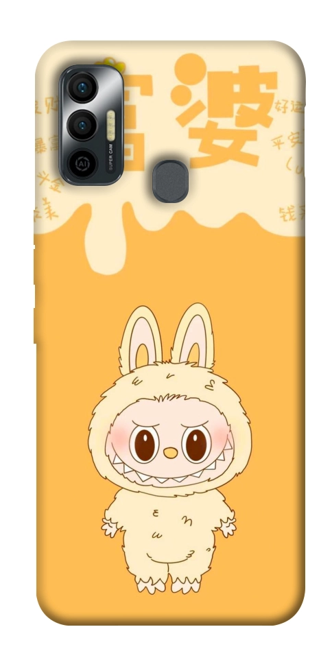 Чехол Yellow labubu для TECNO Spark 7