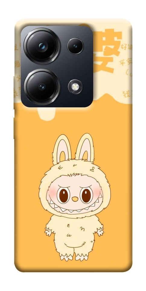 Чехол Yellow labubu для Xiaomi Poco M6