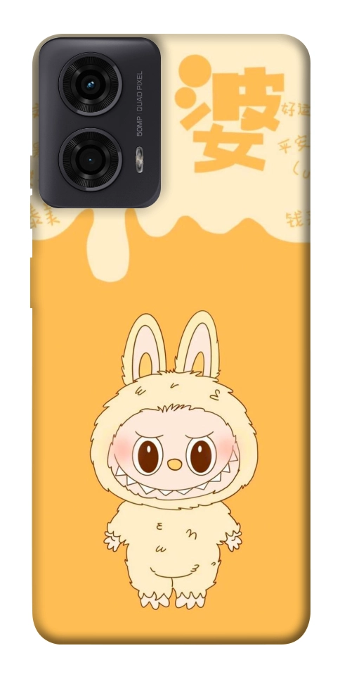 Чехол Yellow labubu для Motorola Moto G24