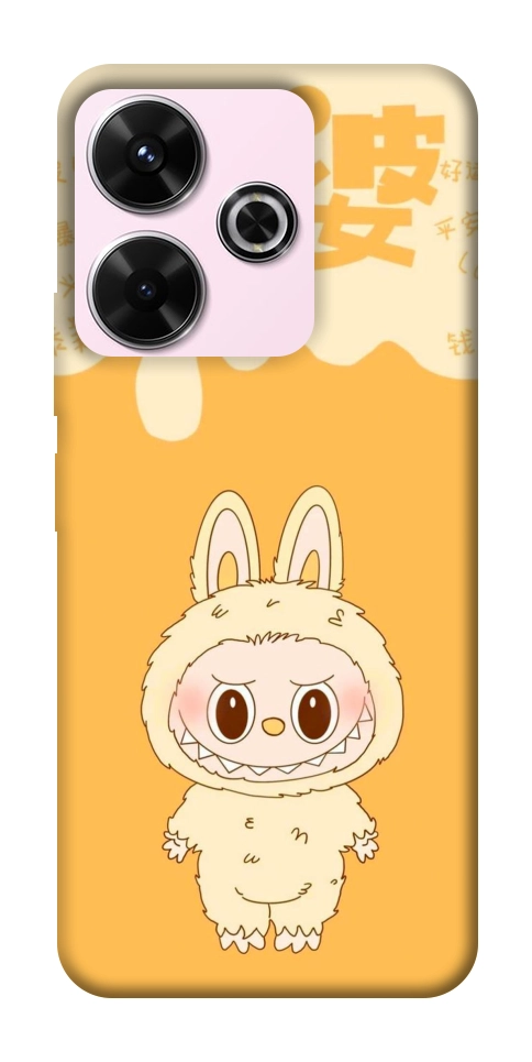 Чохол Yellow labubu для Xiaomi Redmi 13 4G