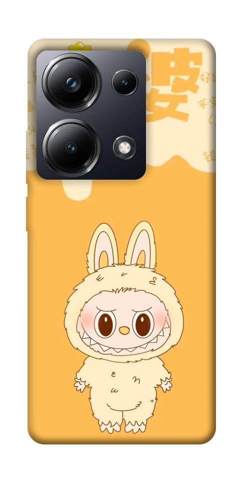 Чохол Yellow labubu для Xiaomi Poco M6 Pro 4G