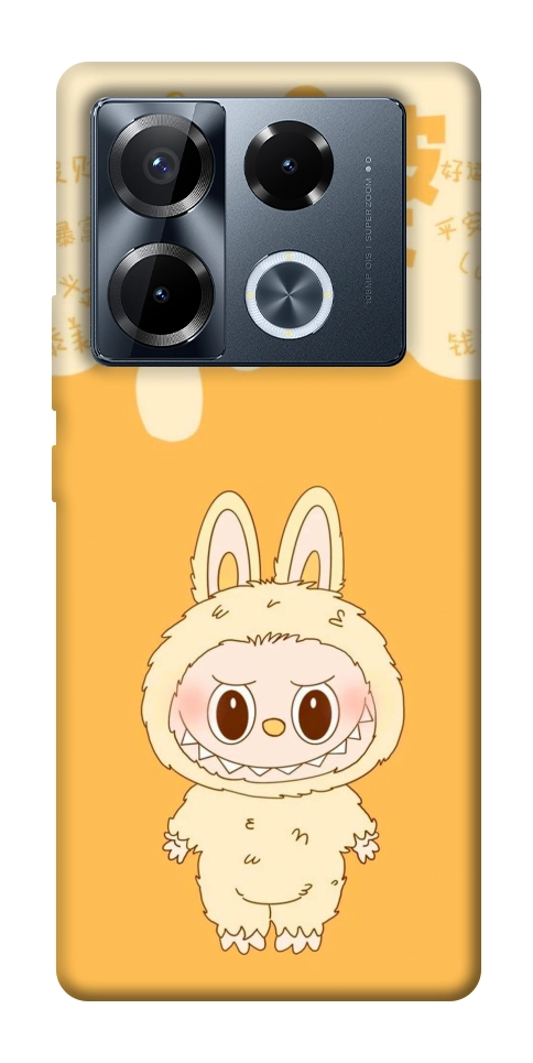 Чохол Yellow labubu для Infinix Note 40 Pro 4G