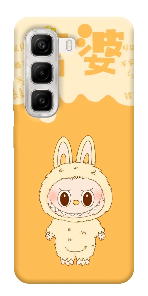 Чехол Yellow labubu для Infinix Hot 50 4G