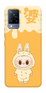 Чехол Yellow labubu для Vivo V21