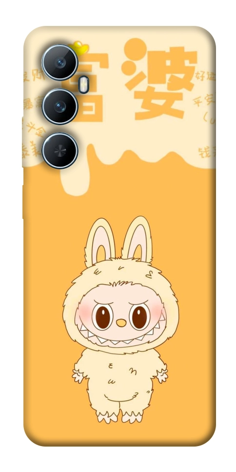 Чохол Yellow labubu для Realme C65 4G