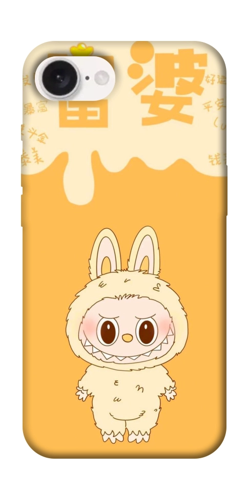 Чехол Yellow labubu для iPhone 16e