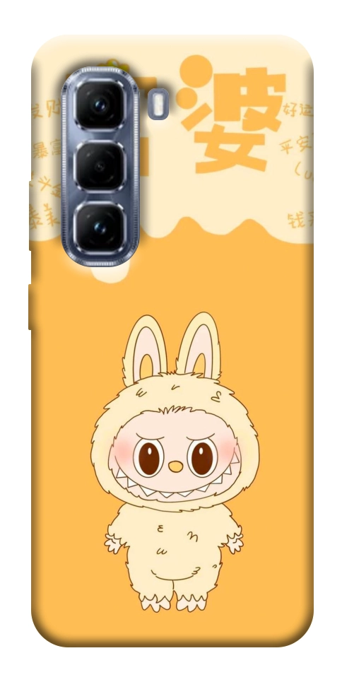 Чехол Yellow labubu для Infinix Hot 50 Pro