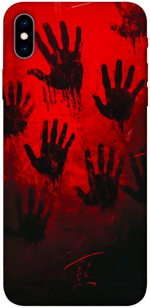 Чехол Bloody hands для iPhone XS Max