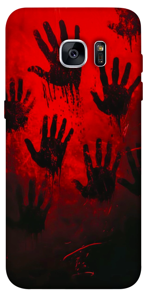 Чехол Bloody hands для Galaxy S7 Edge