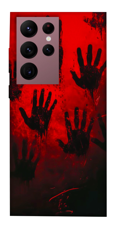 Чехол Bloody hands для Galaxy S22 Ultra