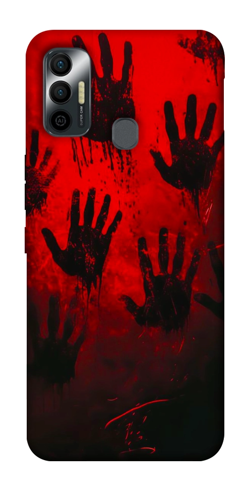 Чохол Bloody hands для TECNO Spark 7