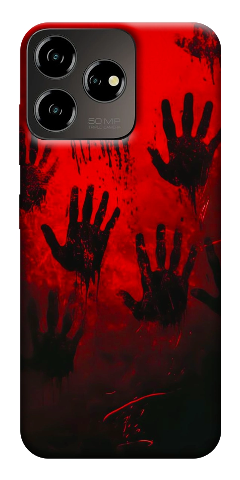 Чехол Bloody hands для ZTE Blade V50 Design 4G
