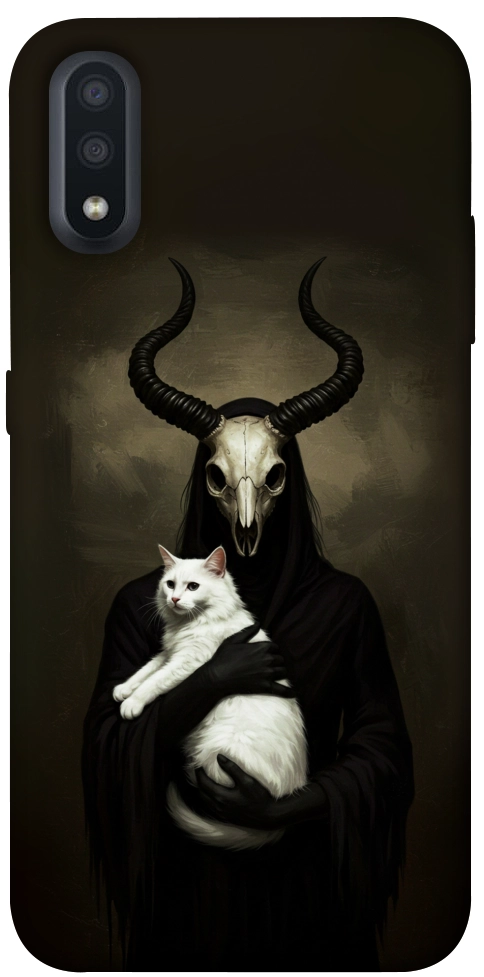Чохол Creature with cat для Galaxy A01