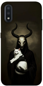 Чохол Creature with cat для Galaxy A01
