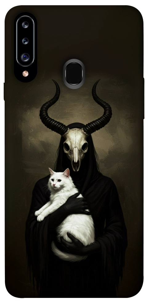 Чехол Creature with cat для Galaxy A20s (2019)
