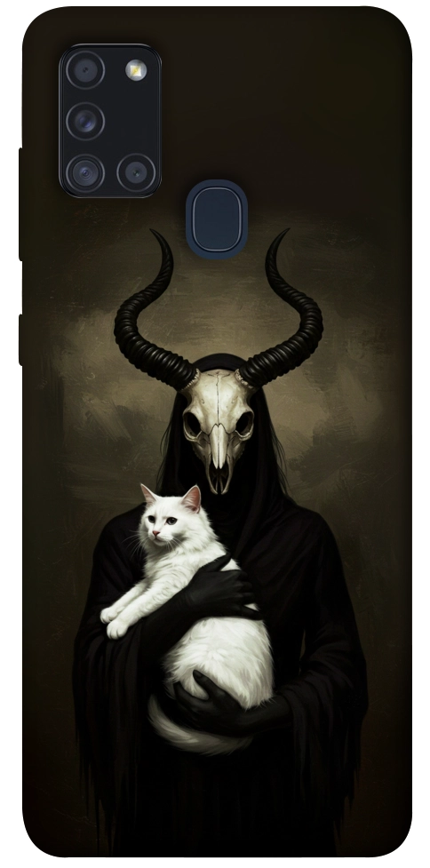Чехол Creature with cat для Galaxy A21s (2020)
