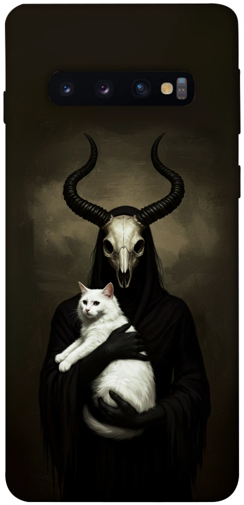 Чехол Creature with cat для Galaxy S10 (2019)