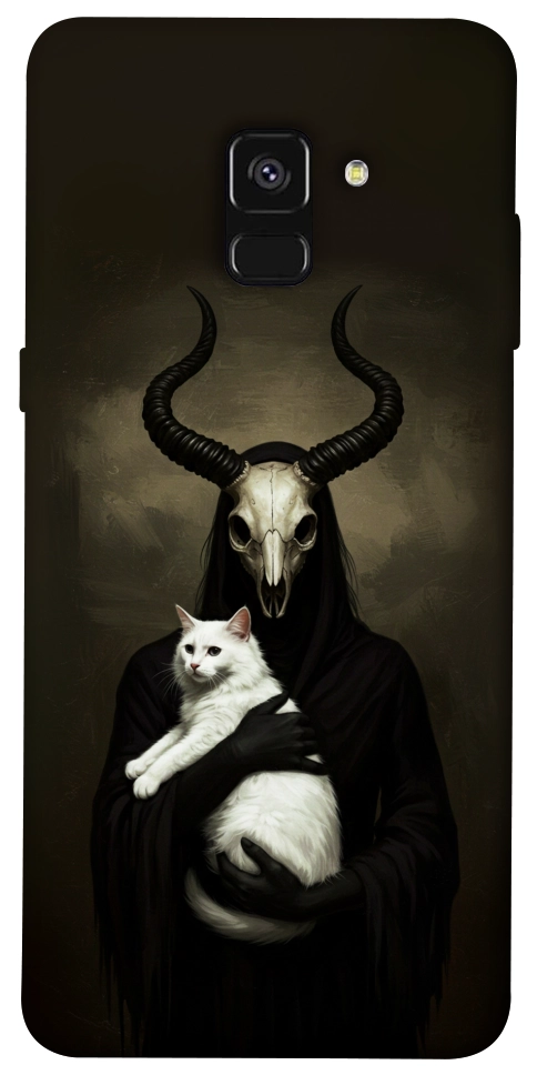 Чехол Creature with cat для Galaxy A8 (2018)