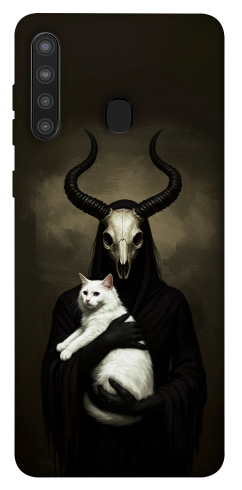 Чехол Creature with cat для Galaxy A21