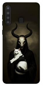 Чехол Creature with cat для Galaxy A21