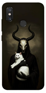 Чехол Creature with cat для Xiaomi Mi 8