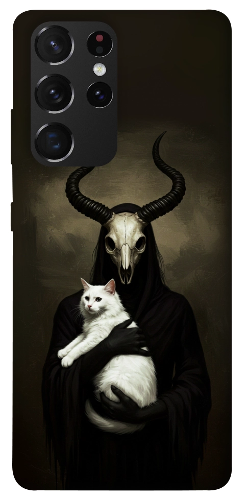 Чехол Creature with cat для Galaxy S21 Ultra