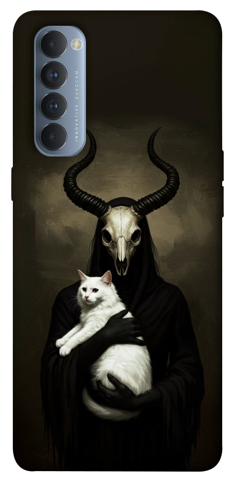 Чехол Creature with cat для Oppo Reno 4 Pro
