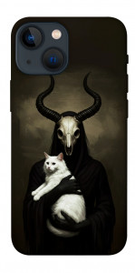 Чохол Creature with cat для iPhone 13 mini