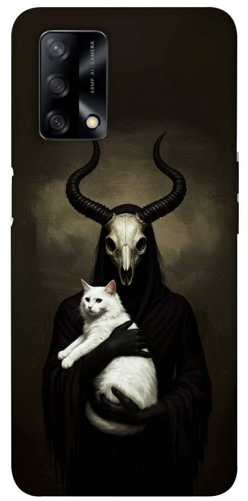 Чехол Creature with cat для Oppo A74 4G