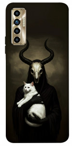 Чехол Creature with cat для TECNO Camon 17P