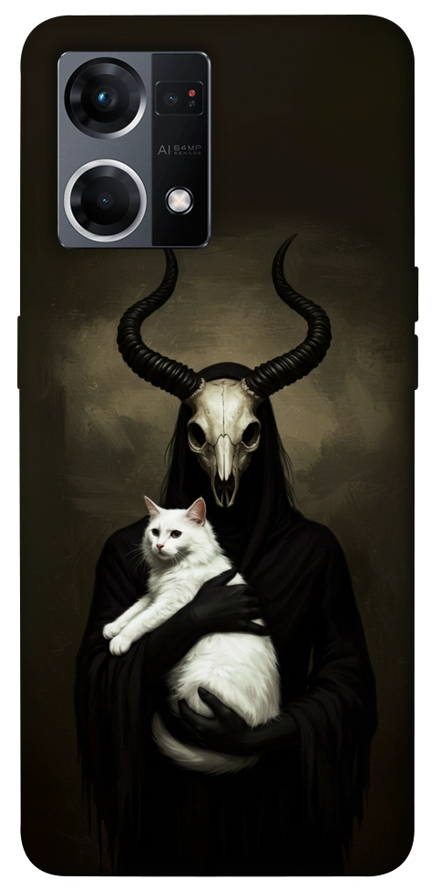 Чохол Creature with cat для Oppo Reno 7 4G