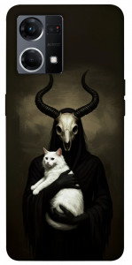 Чохол Creature with cat для Oppo Reno 7 4G