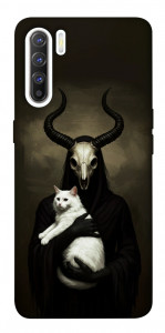 Чохол Creature with cat для Oppo Reno 3
