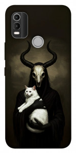 Чохол Creature with cat для Nokia C21 Plus
