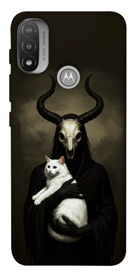 Чехол Creature with cat для Мotorola Moto E20