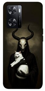 Чехол Creature with cat для Oppo A77s