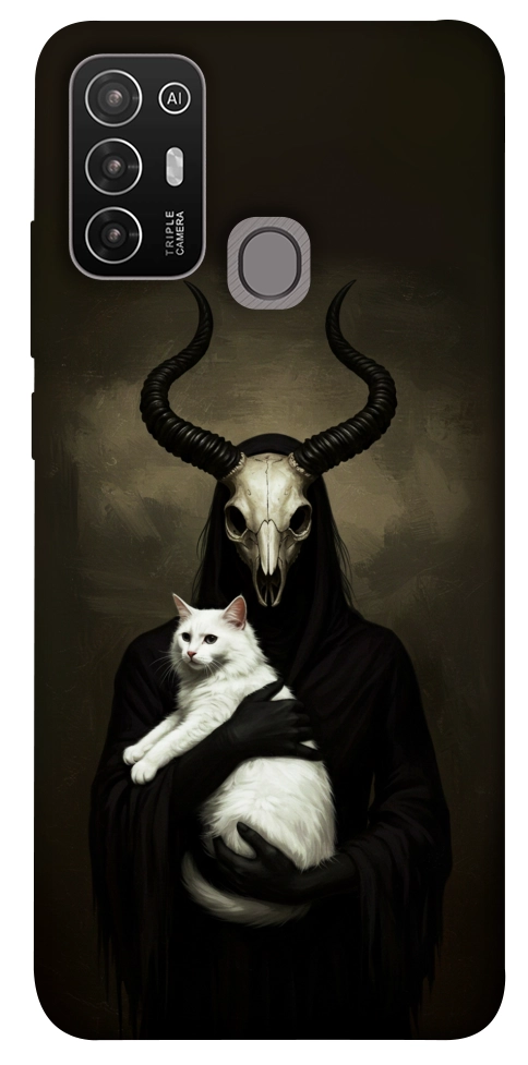 Чехол Creature with cat для ZTE Blade A52