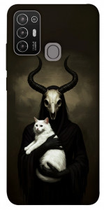 Чехол Creature with cat для ZTE Blade A52