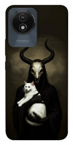 Чехол Creature with cat для Vivo Y02