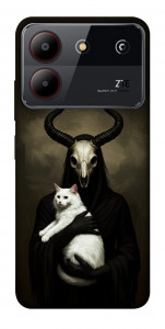 Чехол Creature with cat для ZTE Blade A54 4G