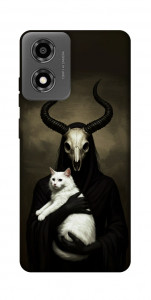 Чохол Creature with cat для Motorola Moto E14
