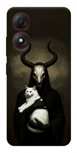 Чехол Creature with cat для ZTE Blade A34 4G