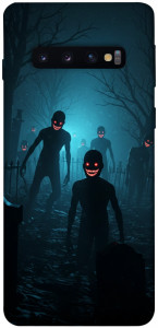 Чехол Happy zombies для Galaxy S10 (2019)