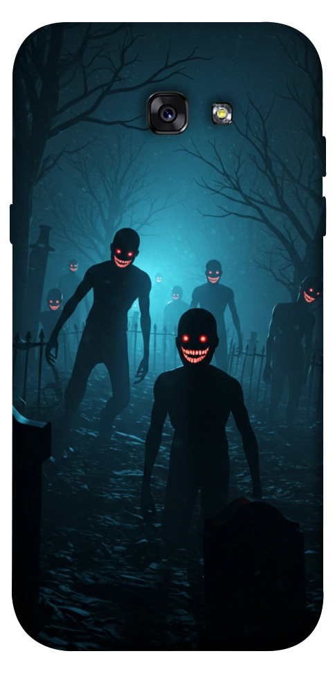 Чехол Happy zombies для Galaxy A7 (2017)
