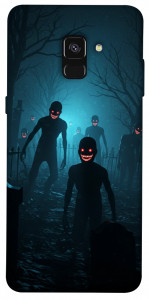 Чехол Happy zombies для Galaxy A8 (2018)