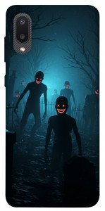 Чехол Happy zombies для Galaxy A02
